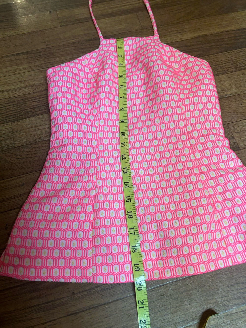 LILLY PULITZER High Neck Hexagon Textured Print Top - Picture 4 of 8